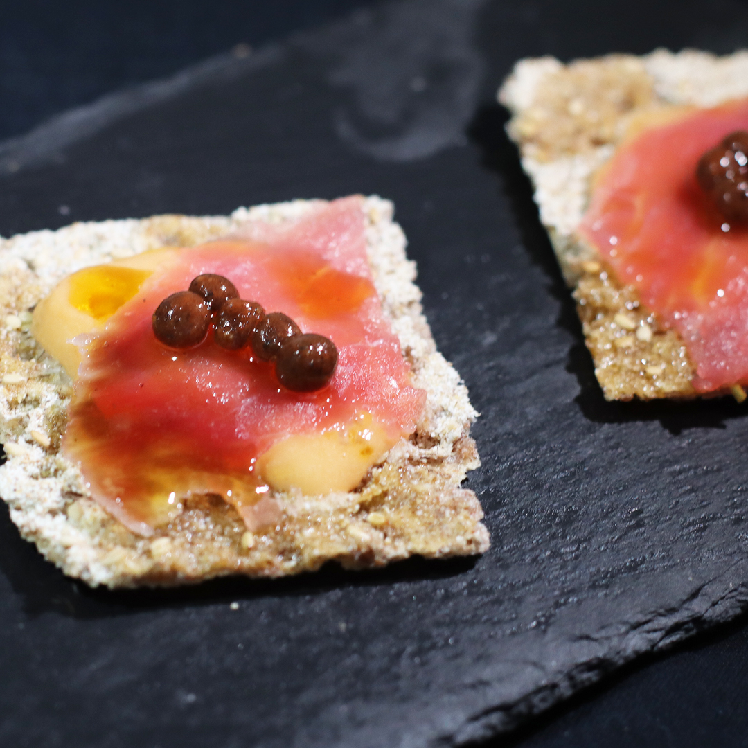 Tosta de carpaccio
