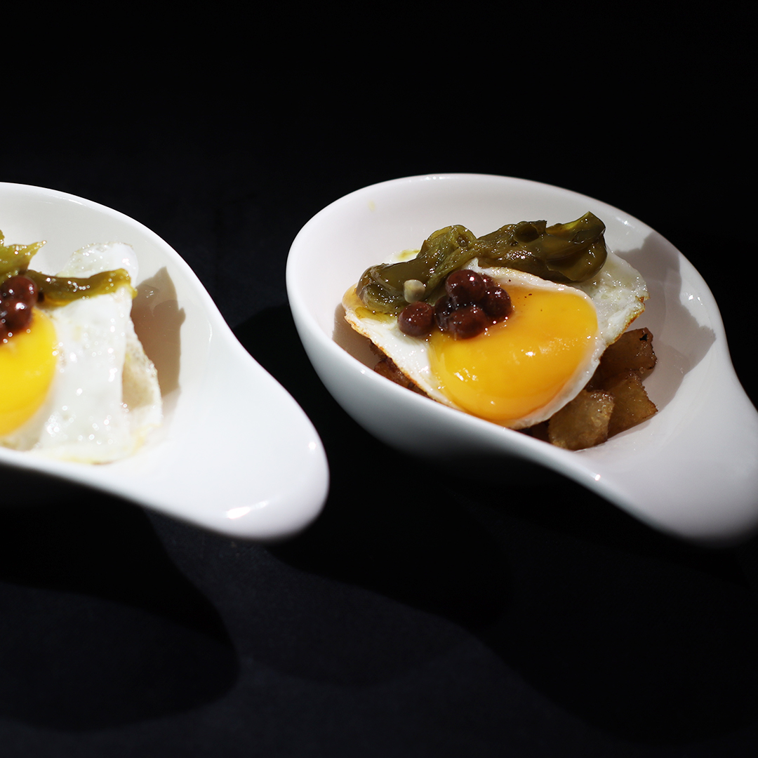 timbal de patata con huevo